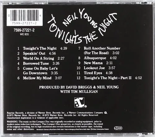 Neil Young - Tonight's the Night [Audio CD]