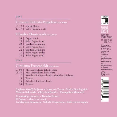 Pergolesi: Stabat Mater - Sacred baroque music [Audio CD]