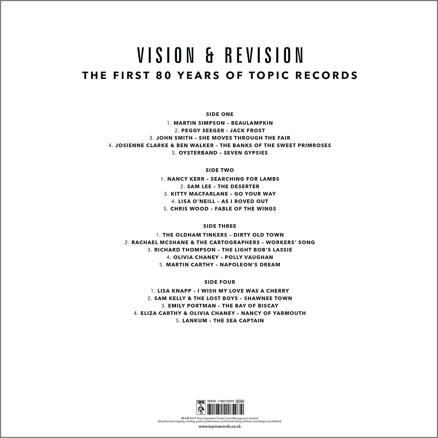 Vision & Revision: The First 80 Years Of Topic Records [Vinyl]